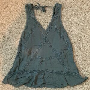 American Eagle Size S Green Tank Top